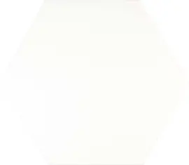 Sol White 8×9 Hexagon Field Tile Semi-Matte