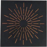 Ellington Ebony & Copper 6×6 Pierre Decorative Tile Honed
