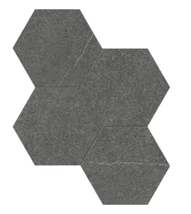 Mjork Carbon 6″ Hex Mosaics