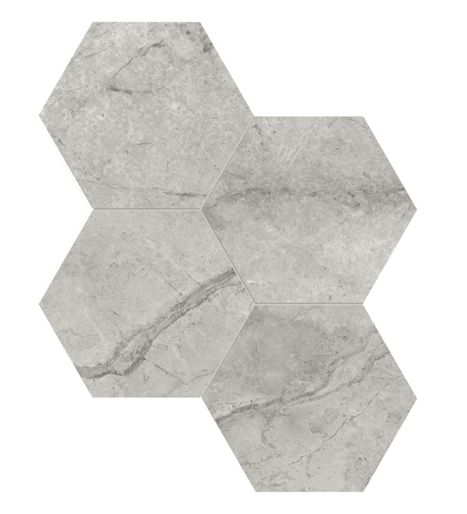 La Marca Paradiso Argento 6″ Hexagon Polished