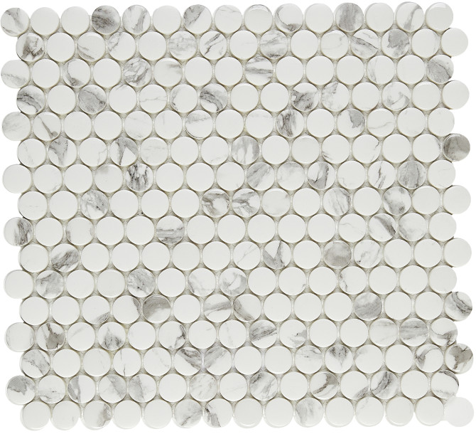 Leaside Luster 11×12 Penny Round Mosaic