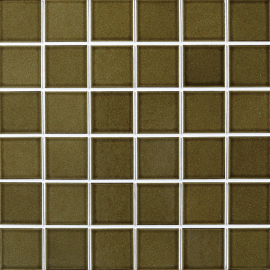 Biyusai Moss Green 2×2 Mosaic