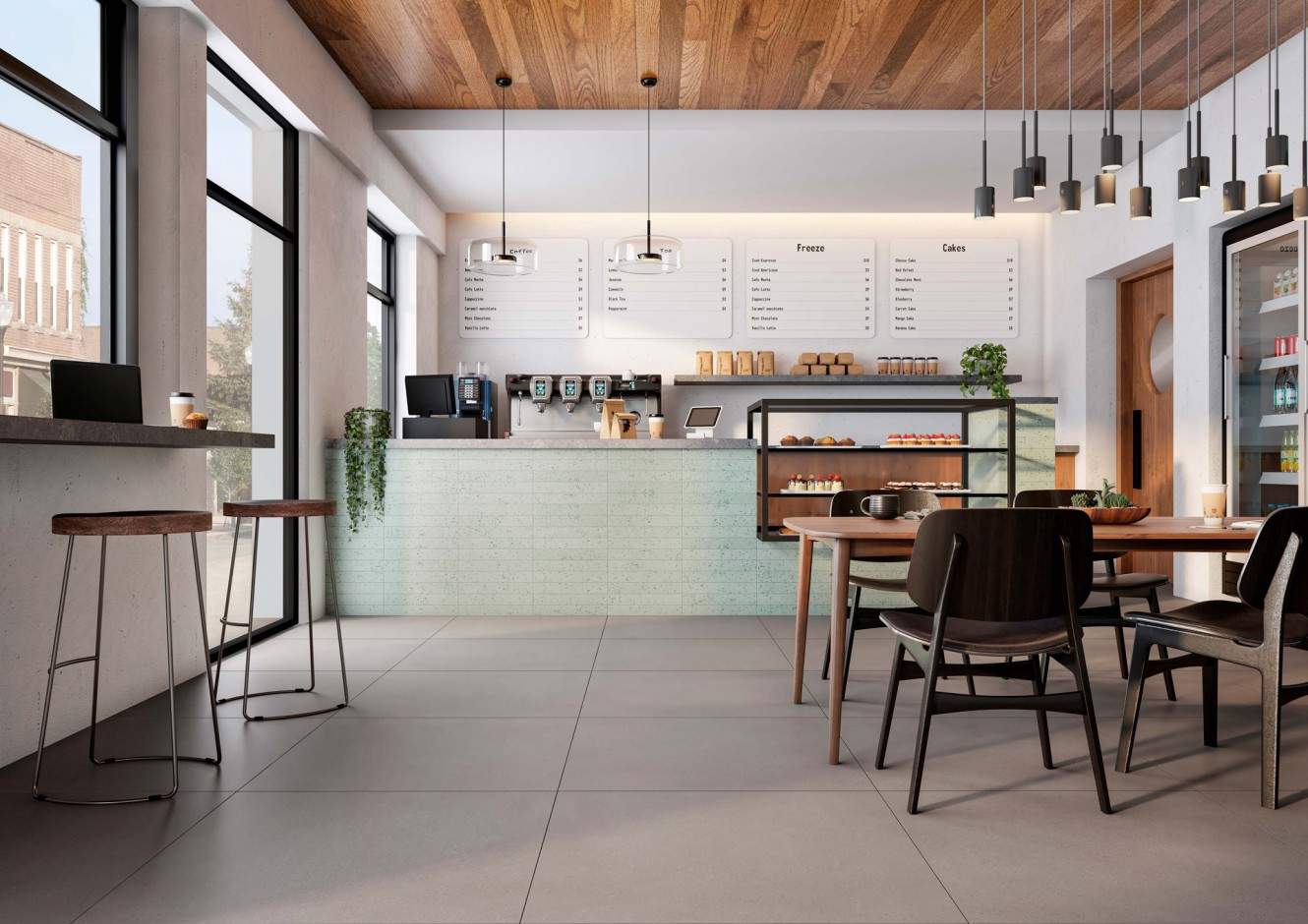 Oslo Black 32x32 and Teal 2x5x15 Brick