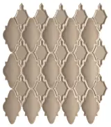 Serliana Dark Tan 14×12 Moroccan Mosaic Glossy