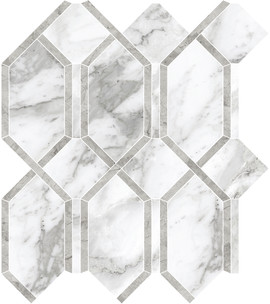 La Marca Arabescato 13×12 Modella Mosaic Polished