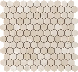 Frio Ivory 12×12 Hexagon Mosaic