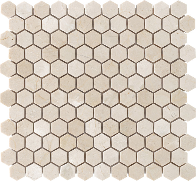 Frio Ivory 12×12 Hexagon Mosaic