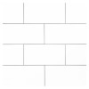 Precision Ceramic Super White Super Gloss 3×6 Wall Tile Gloss