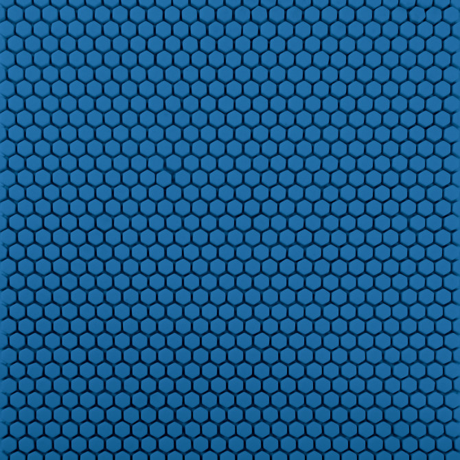 Nano Navy 3/8″ Hexagon Mosaic