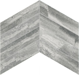 Volcana Notte 2×9 Chevron Mosaic Honed