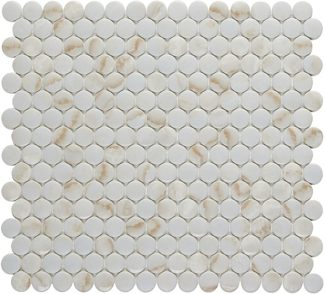 Leaside Glow 11×12 Penny Round Mosaic