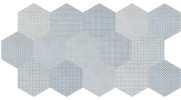 Tapestri Denim 8-1/2″ Blend Hexagon Field Tile