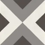 D_Segni Chalk/Midnight/Shadow/Smoke Blend 8×8 Double Diamond Decorative Tile Matte