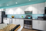 Beach Glass Waveline Mini Mosaic Azure Matte
