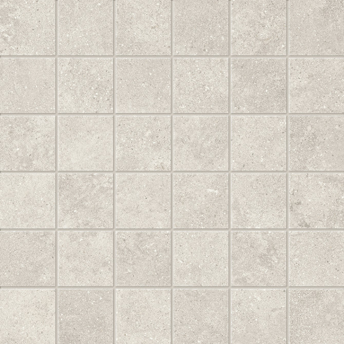 Romana Light Gray 2×2 Cross Cut Mosaic Matt Rectified