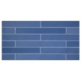 TrueTones Ceramics Astor Blue Gloss 2×16 Field Tile Gloss