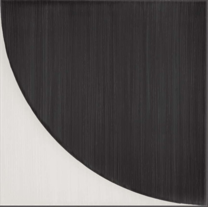 Scenario Nero 8×8 Convex Decorative Tile Matte