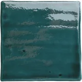 Roots Teal 4×4 Field Tile Glossy
