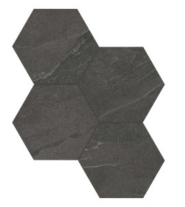 Niles Black 6″ Hex Mosaics
