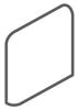 Color Story Matte Black 3×3 Surface Bullnose Corner