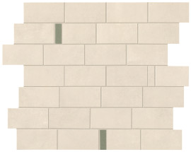 Boost Pro Ivory With Olive 1×3 Minibrick Mosaic Wall Tile
