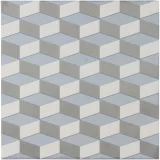 Encaustic Echoes Lapis 8×8 Trek Decorative Tile