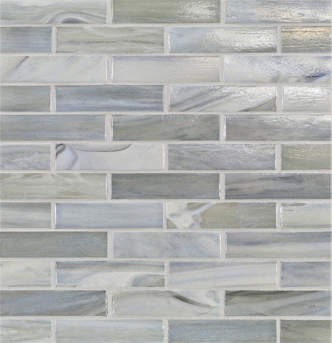 Agate Torino 1×4 Brick Mosaic Pearl