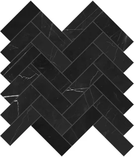 Galaxia Nero 1×4 Herringbone Mosaic Polished
