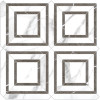 Caspar Statuario 12×12 Plaza Mosaic Polished