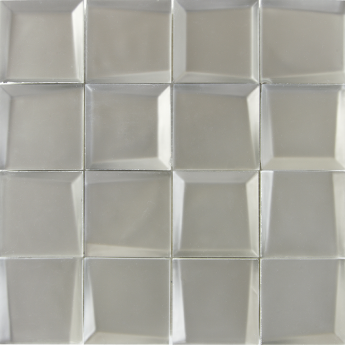 Sideview Glass Tungsten 3×3 Mosaic Matte