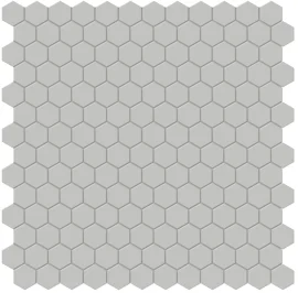 Nantucket Medium Gray 1″ Hexagon Mosaic Matte