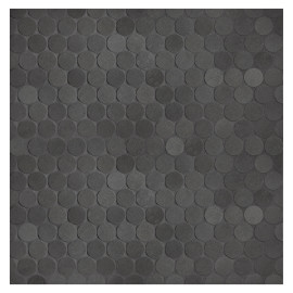 Basalto Scuro Basalto Scuro Select Super Honed 3/4″ Penny Round Mosaic Super Honed