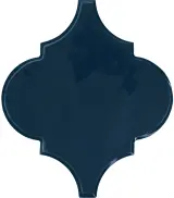 Playscapes Midnight Blue 6″ Arabesque Wall Tile Glossy Playscapes Midnight Blue 6″ Arabesque Wall Tile Glossy