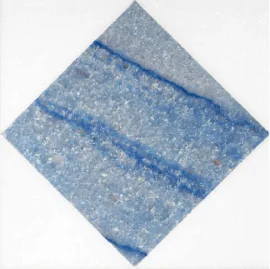 Pietra Visivo Collection Thassos Select Honed And Azul Macaubas Select Polished 6×6 Asquare Mosaic Mixed