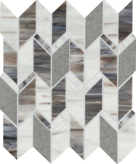 Stone Theory Gem 14×12 Arrow Mosaic Glossy