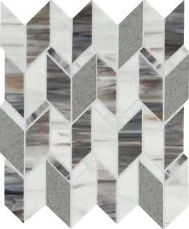 Stone Theory Gem 14×12 Arrow Mosaic Glossy