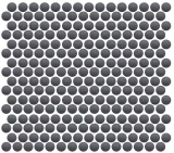 Back to Basics Grey 1″ Penny Round Mosaic
