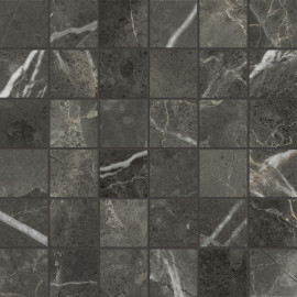 Gleam Black 2×2 Mosaic Matte