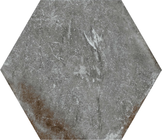 Pike Place Dark Gray 8″ Hex Field Tile
