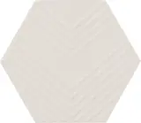 Rhyme and Reason Bone 4×5 Hexagon Ripple Mix Field Tile