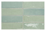 Kiwi 2x5 ceramic backsplash tile with glossy finish,  ideal for bathroom, kitchen backsplash, and laundry room, 8.5mm thick tile from Virginia Tile Store