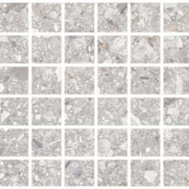 Santiago Light Gray 2×2 Mosaic Rectified