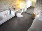 Industrial Plomb 12x24 and Ivory Moka Taupe Mix Listello Sfalsato Mosaic