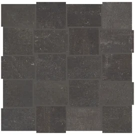 Union Black Nickel 2×3 Modern Weave Mosaic Matte
