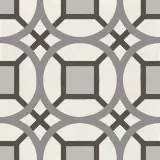 D_Segni Chalk/Midnight/Shadow/Smoke Blend 8×8 Kaleido Decorative Tile Matte