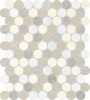 Waterjet Stone Mosaics Dune 1-1/4″ Penny Round Mosaic Honed