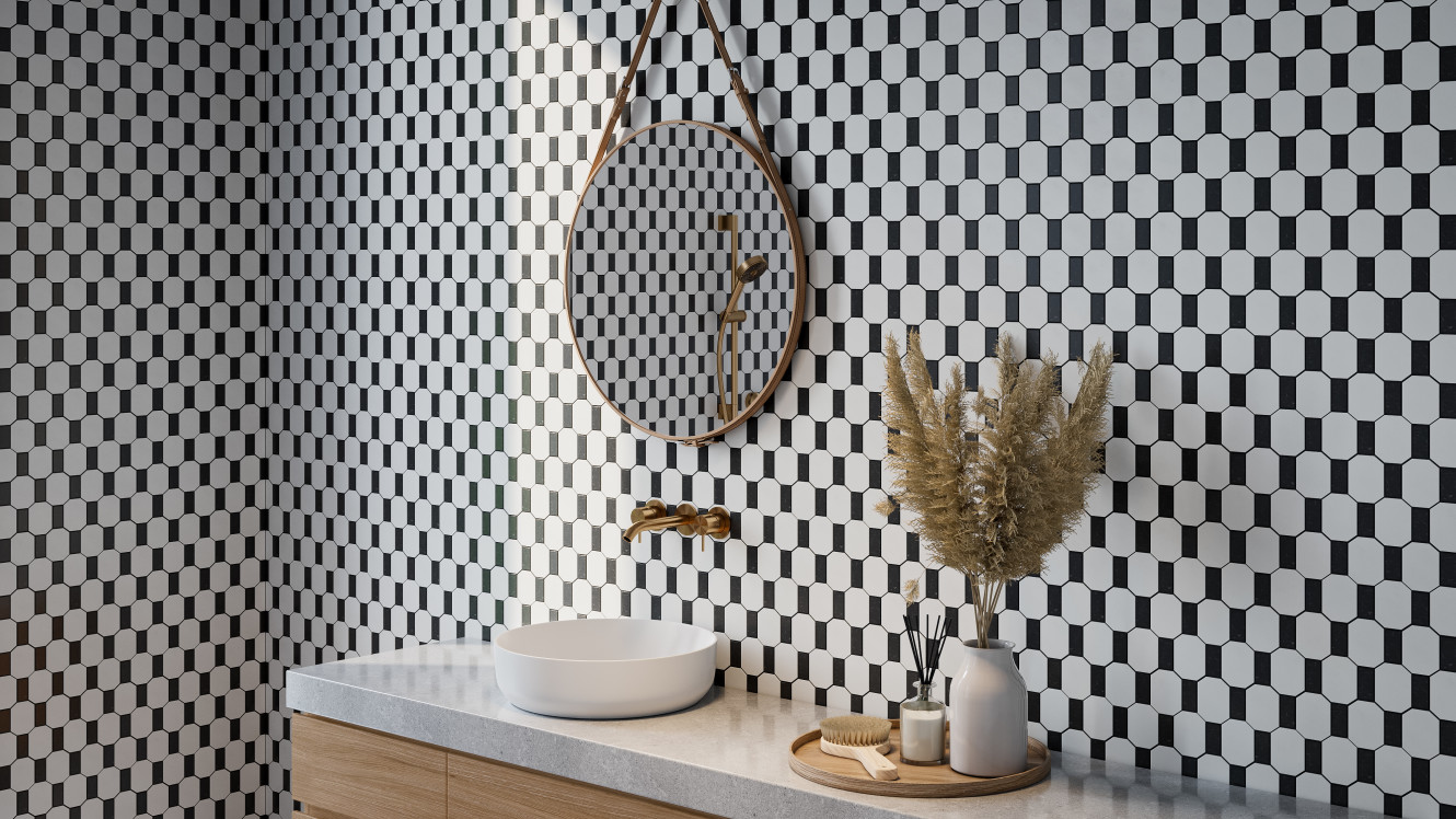Hamilton Black 11x15 Soul Mosaic Polished