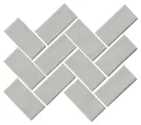 Artezen Ideal Gray 2×4 Herringbone Mosaic Glossy