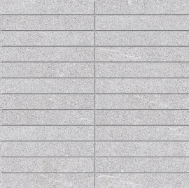 Roxy Light Gray 1×6 Mosaic Leather