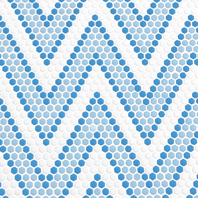 Nano Blues 11×14 Zig Zag Mosaic